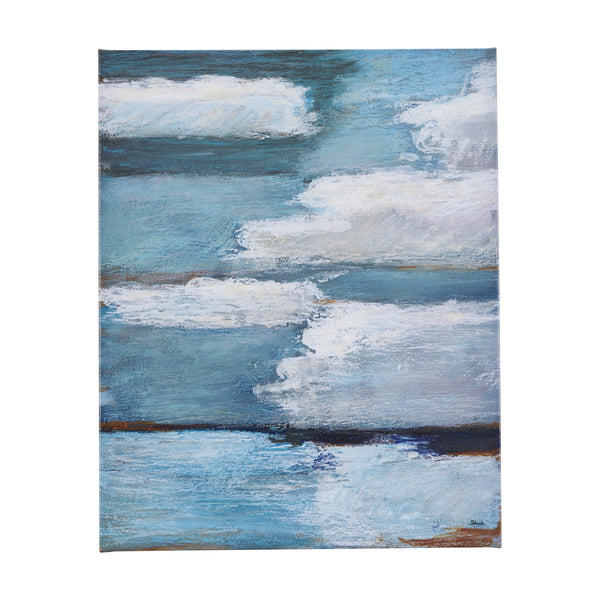Cloud Bay II by Mercana Studio a Hand Embellished Textured Canvas
