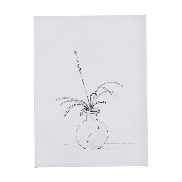 Ikebana Light I by Mercana Studio a Hand Embellished Textured Canvas