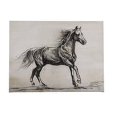 Old West Collection V ( Horse Sketch) by Mercana Studio a Hand Embellished Textured Canvas from Mercana - Luna Furniture