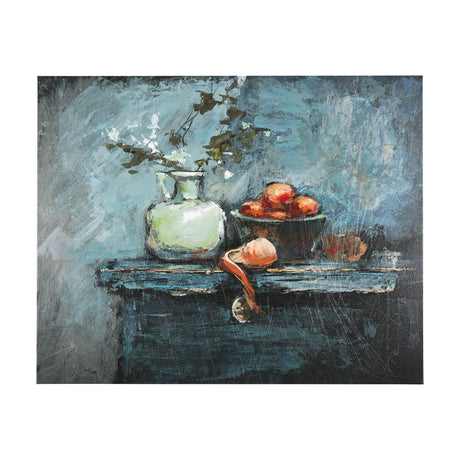 Still Life with Tangerine by Mercana Studio a Hand Embellished Textured Canvas from Mercana - Luna Furniture