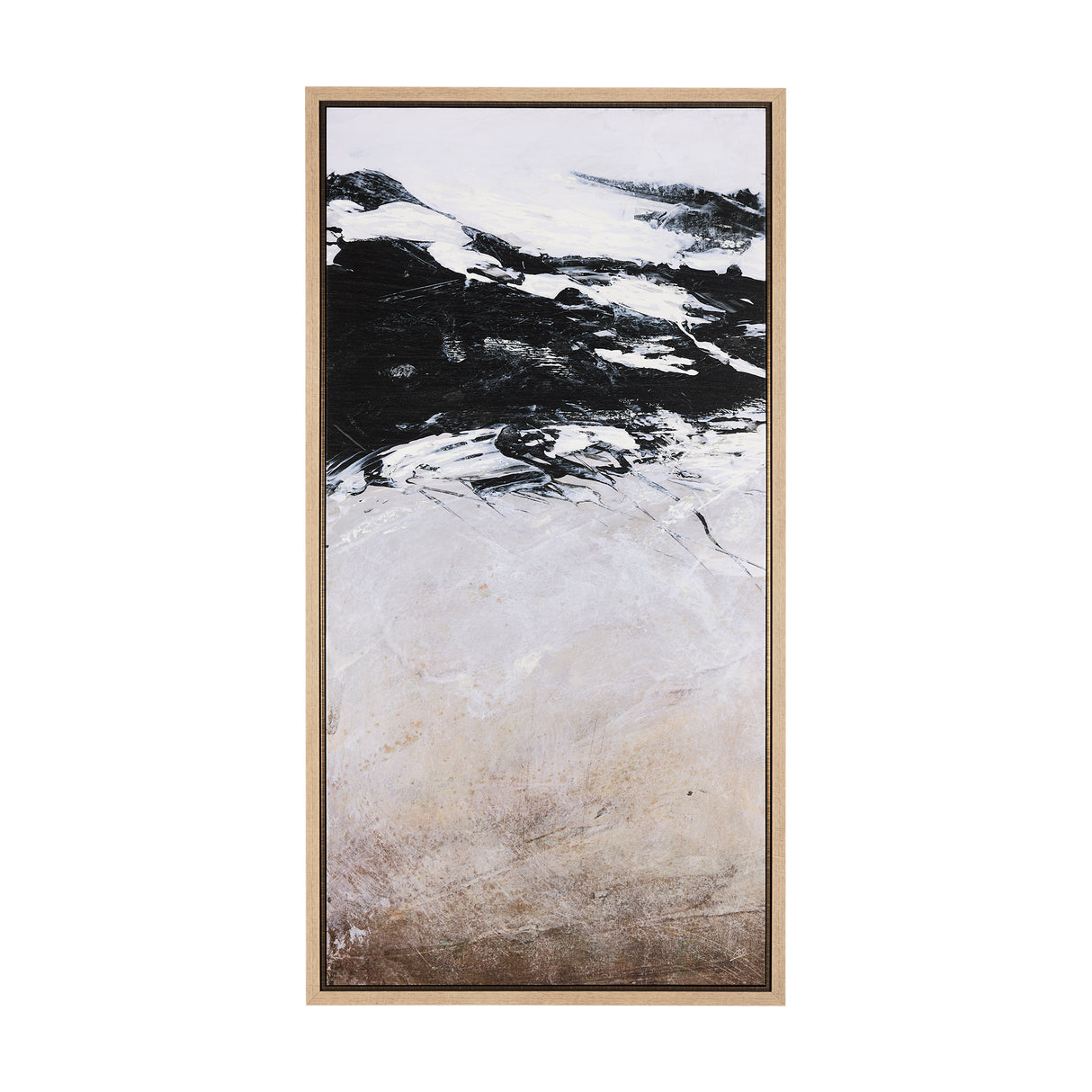 Black Strokes I by Mercana Studio a Hand Embellished Textured Framed Canvas from Mercana - Luna Furniture