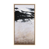 Black Strokes I by Mercana Studio a Hand Embellished Textured Framed Canvas from Mercana - Luna Furniture