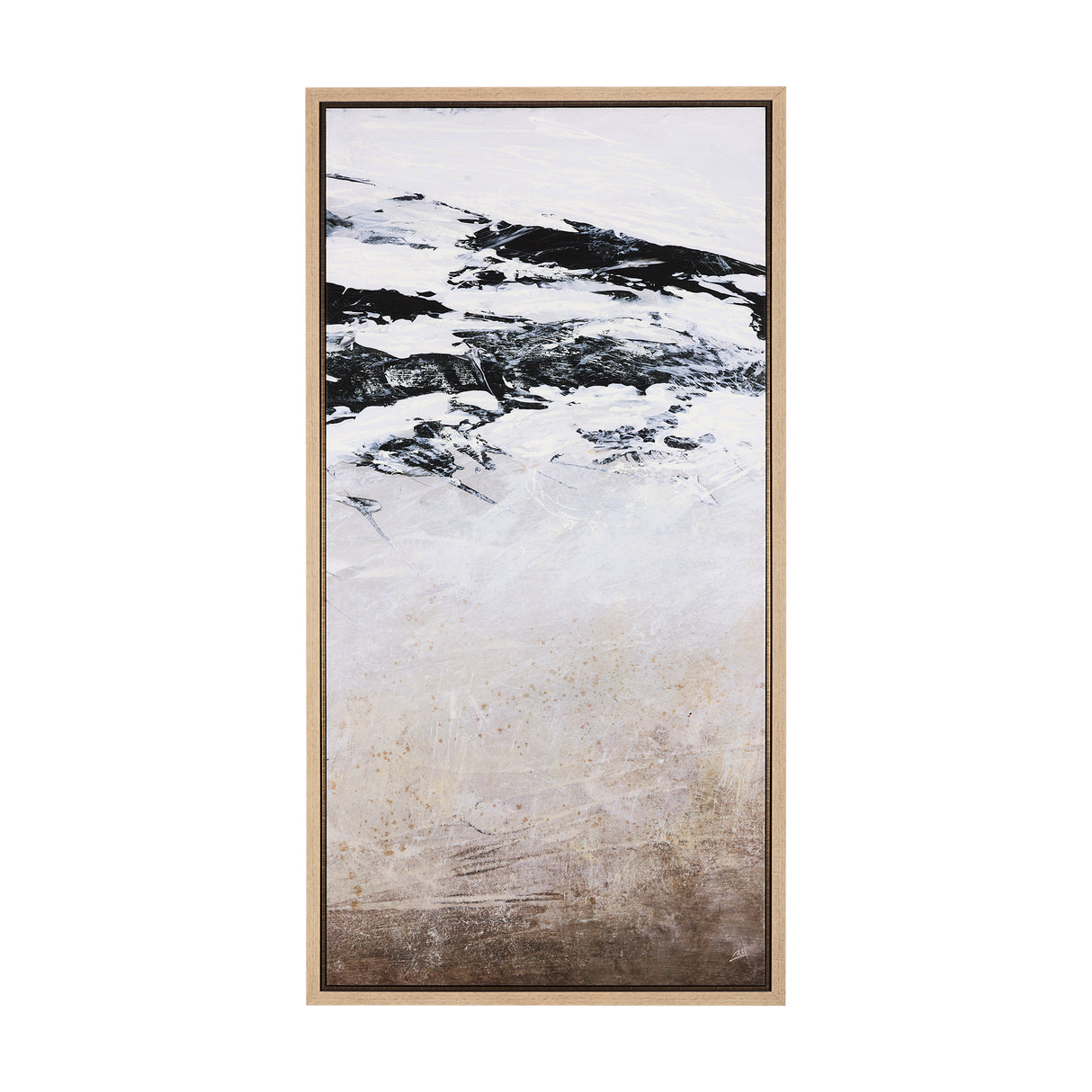 Black Strokes II by Mercana Studio a Hand Embellished Textured Framed Canvas from Mercana - Luna Furniture
