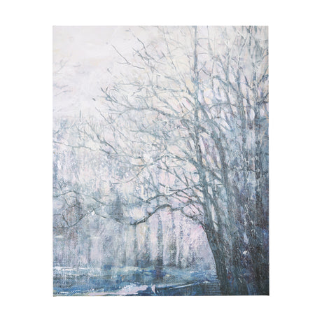 A Fresh Winter Morning II by Mercana Studio a Hand Embellished Textured Canvas from Mercana - Luna Furniture