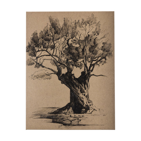 Tree Drawing I by Mercana Studio a Hand Embellished Textured Canvas from Mercana - Luna Furniture