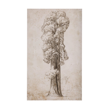 Westcoast Tree Drawing I by Mercana Studio a Hand Embellished Textured Canvas from Mercana - Luna Furniture