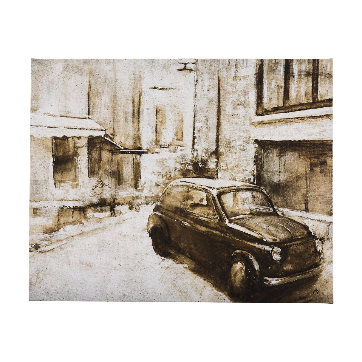 Vintage Car Picture II by Mercana Studio a Hand Embellished Textured Canvas from Mercana - Luna Furniture