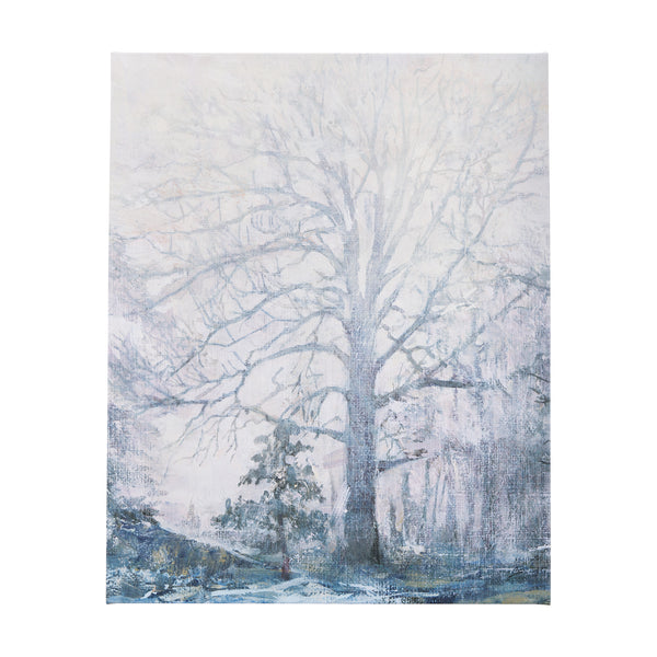 A Fresh Winter Morning I by Mercana Studio a Hand Embellished Textured Canvas