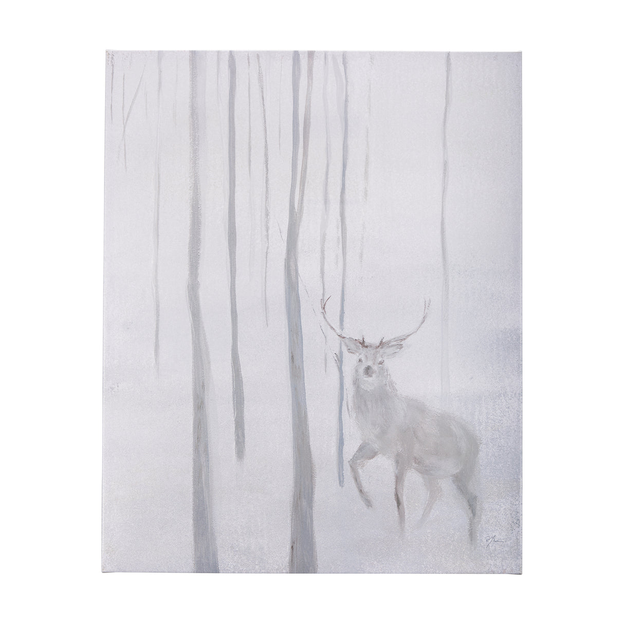 A Winter Day in Forest II by Mercana Studio a Hand Embellished Textured Canvas from Mercana - Luna Furniture