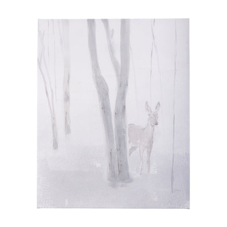 A Winter Day in Forest I by Mercana Studio a Hand Embellished Textured Canvas from Mercana - Luna Furniture
