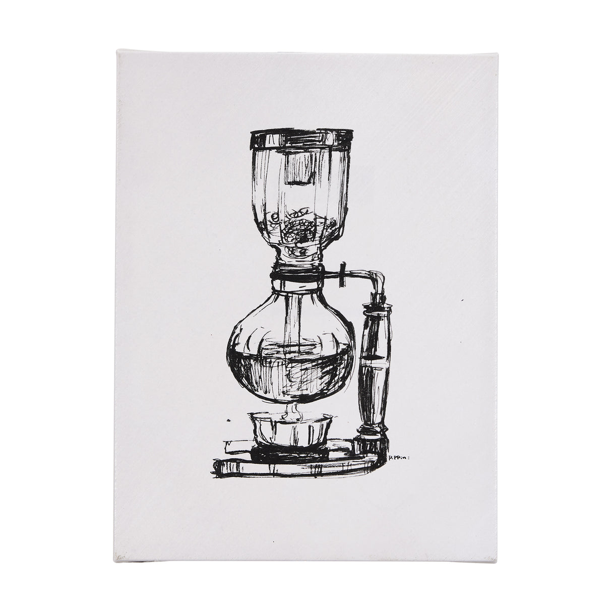 Siphon Coffee Maker by Mercana Studio a Hand Embellished Textured Canvas from Mercana - Luna Furniture