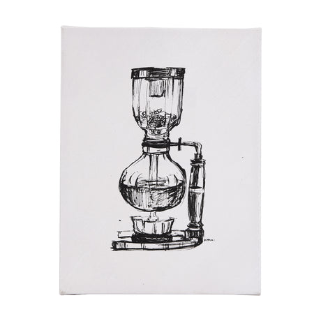 Siphon Coffee Maker by Mercana Studio a Hand Embellished Textured Canvas from Mercana - Luna Furniture
