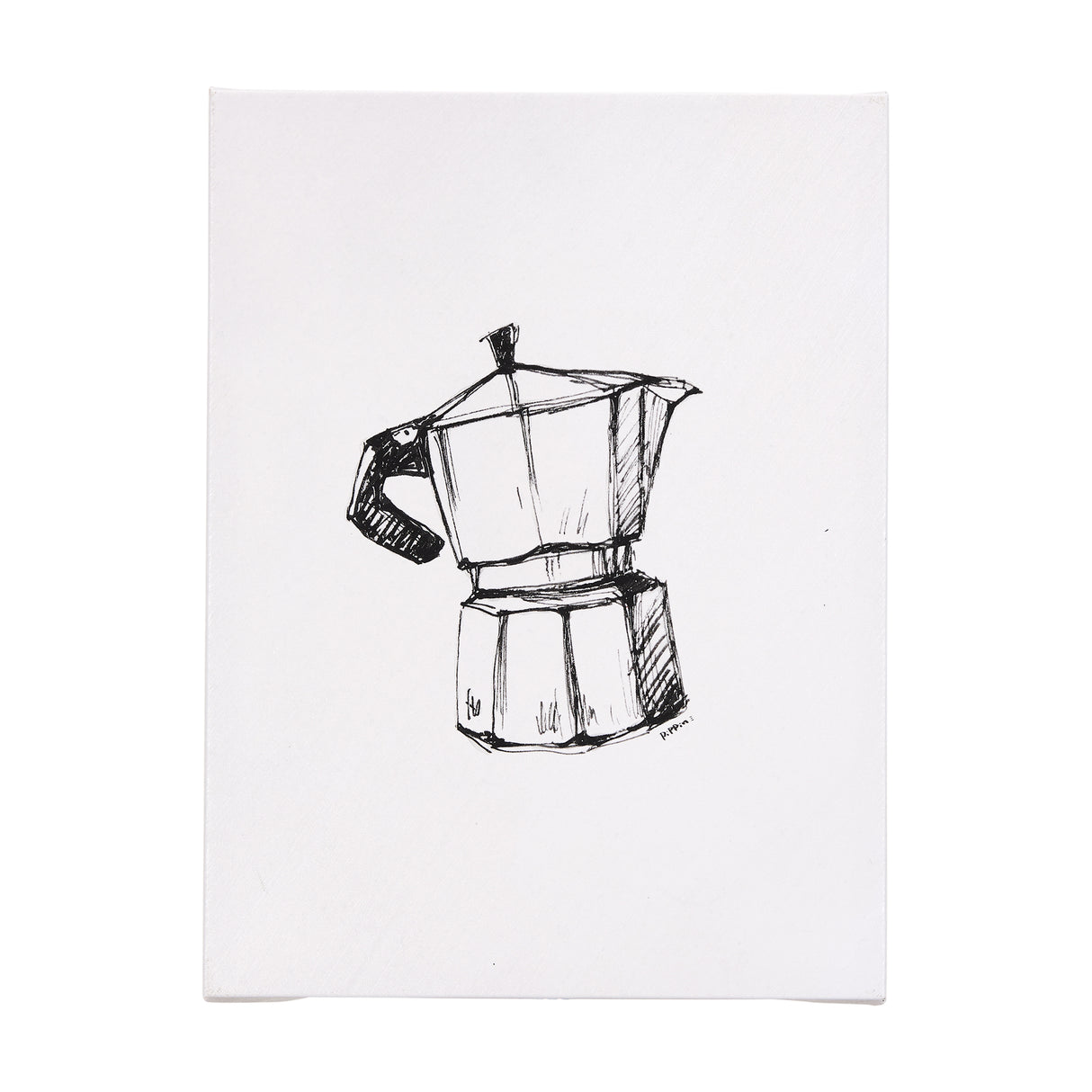 Stove Top Espresso Maker by Mercana Studio a Hand Embellished Textured Canvas from Mercana - Luna Furniture