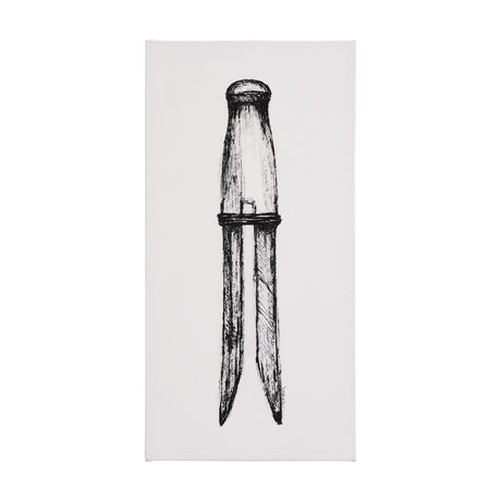 Vintage Cloth Peg I by Mercana Studio a Hand Embellished Textured Canvas from Mercana - Luna Furniture