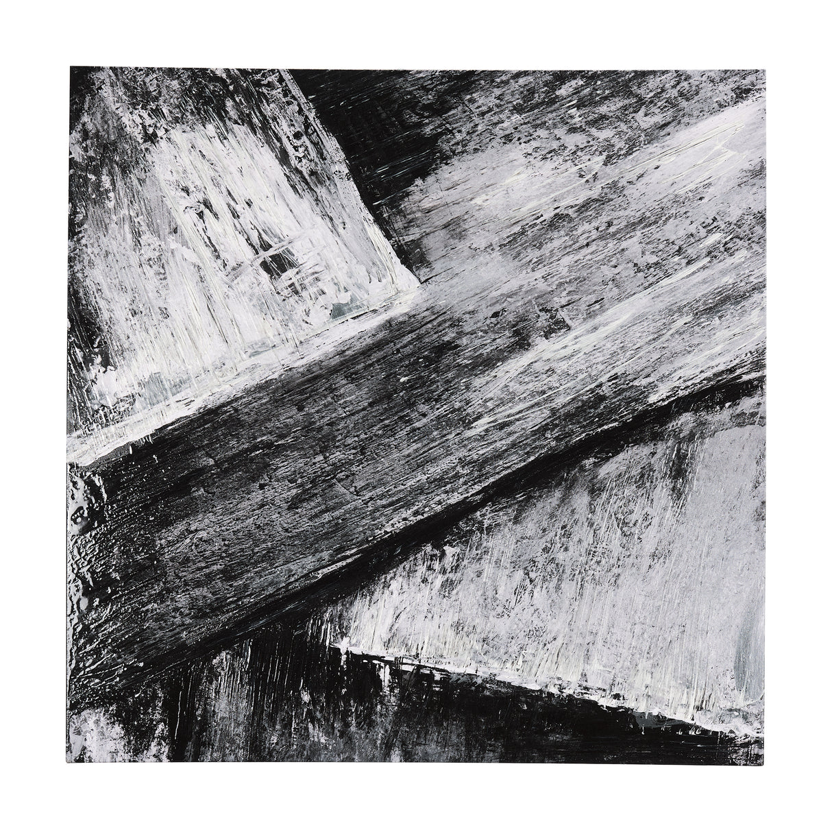 Black Composition I by Mercana Studio a Hand Embellished Textured Canvas from Mercana - Luna Furniture