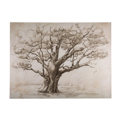 Secret Life of Tree by Mercana Studio a Hand Embellished Textured Canvas from Mercana - Luna Furniture
