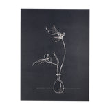 Ikebana Dark II by Mercana Studio a Hand Embellished Textured Canvas from Mercana - Luna Furniture