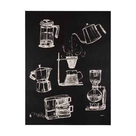 Coffee Maker Study by Mercana Studio a Hand Embellished Textured Canvas from Mercana - Luna Furniture