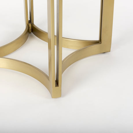 Tanner Marble & Gold Metal Bistro Table from Mercana - Luna Furniture