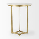 Tanner Marble & Gold Metal Bistro Table from Mercana - Luna Furniture