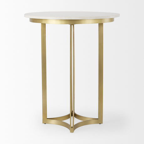 Tanner Marble & Gold Metal Bistro Table from Mercana - Luna Furniture