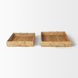 Hona Set of 2 Large Recatangular Nesting Water Hyacinth Trays from Mercana - Luna Furniture
