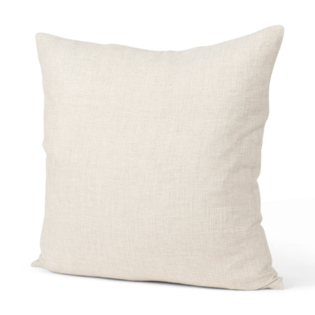 Jacklyn Cream Linen Square Decorative Pillow Cover from Mercana - Luna Furniture