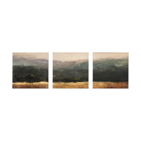 Haze Landscape by Mercana Studio a Hand Embellished Textured Canvas