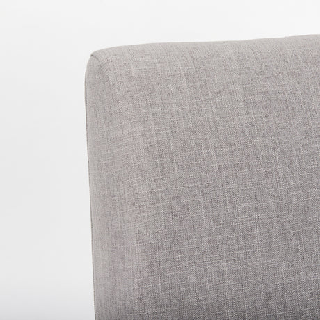 Palisades Grey Fabric Wrap Brown Wooden Frame Dining Chair from Mercana - Luna Furniture
