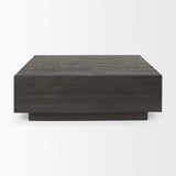 Hayden Dark Brown Wood Square Coffee Table from Mercana - Luna Furniture