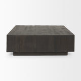 Hayden Dark Brown Wood Square Coffee Table from Mercana - Luna Furniture