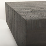 Hayden Dark Brown Wood Square Coffee Table from Mercana - Luna Furniture
