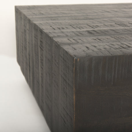 Hayden Dark Brown Wood Square Coffee Table from Mercana - Luna Furniture
