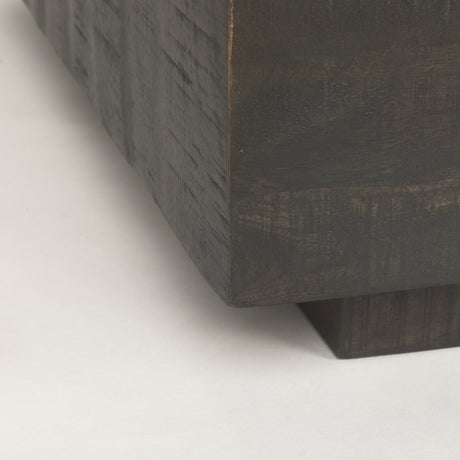 Hayden Dark Brown Wood Square Coffee Table from Mercana - Luna Furniture