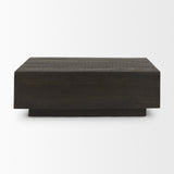 Hayden Dark Brown Wood Rectangular Coffee Table from Mercana - Luna Furniture