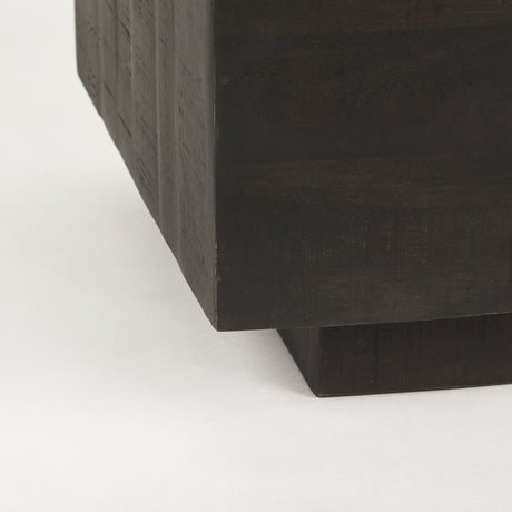 Hayden Dark Brown Wood Rectangular Coffee Table from Mercana - Luna Furniture