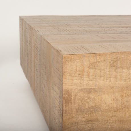 Hayden Light Brown Wood Square Coffee Table from Mercana - Luna Furniture