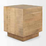 Hayden Light Brown Wood End/Side Table from Mercana - Luna Furniture