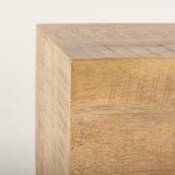 Hayden Light Brown Wood End/Side Table from Mercana - Luna Furniture
