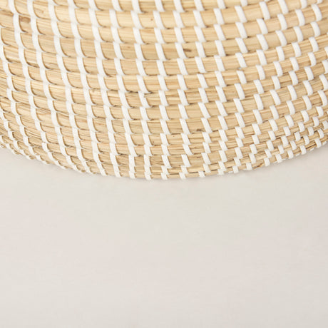 Kairi Set of 2 Seagrass Floor Baskets w/ Lids and Handles from Mercana - Luna Furniture