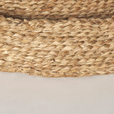 Ulana Set of 3 Round Nesting Seagrass Trays w/ Loop Handles from Mercana - Luna Furniture
