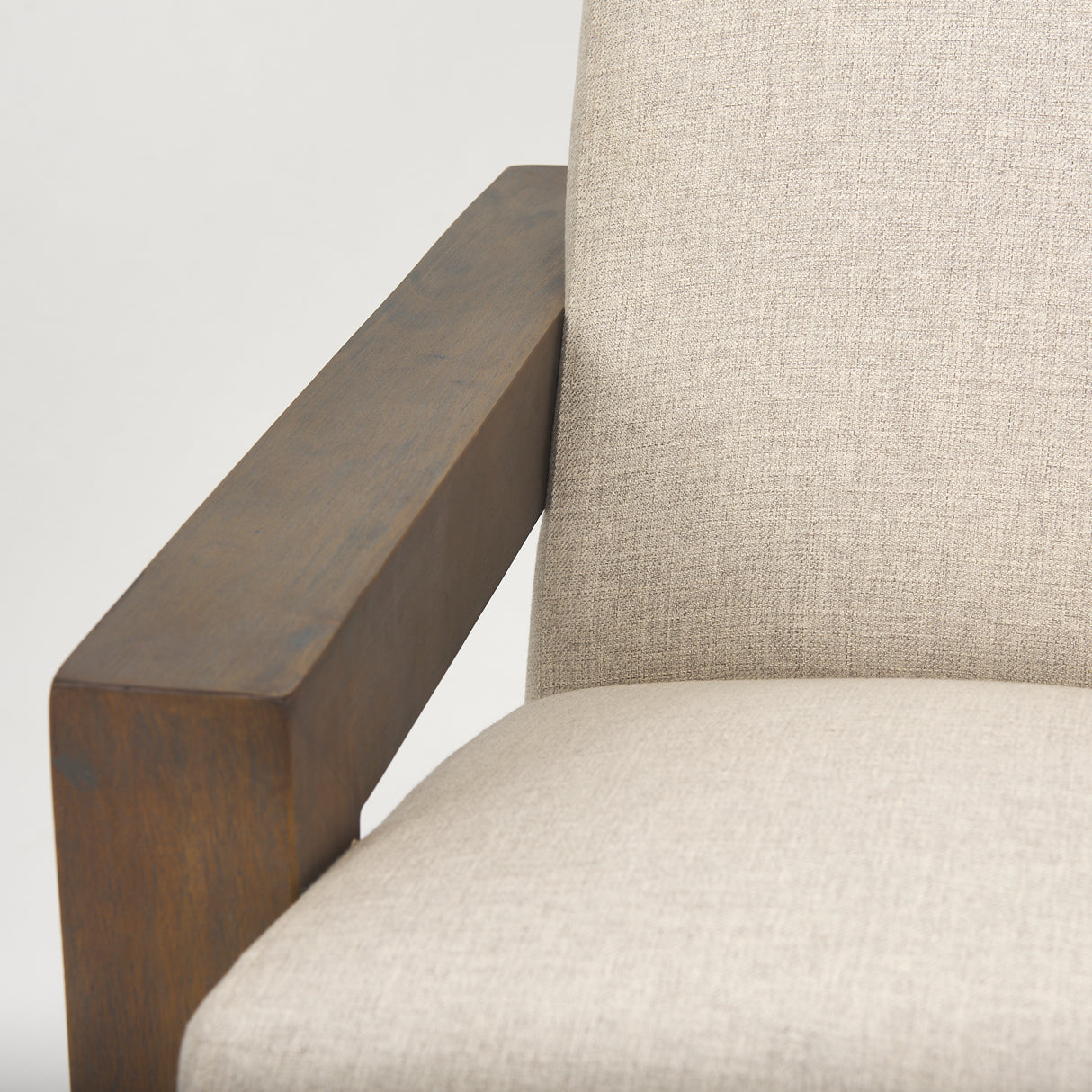 Sovereign Oatmeal Fabric Upholstered w/ Solid Wood Frame Accent Chair from Mercana - Luna Furniture