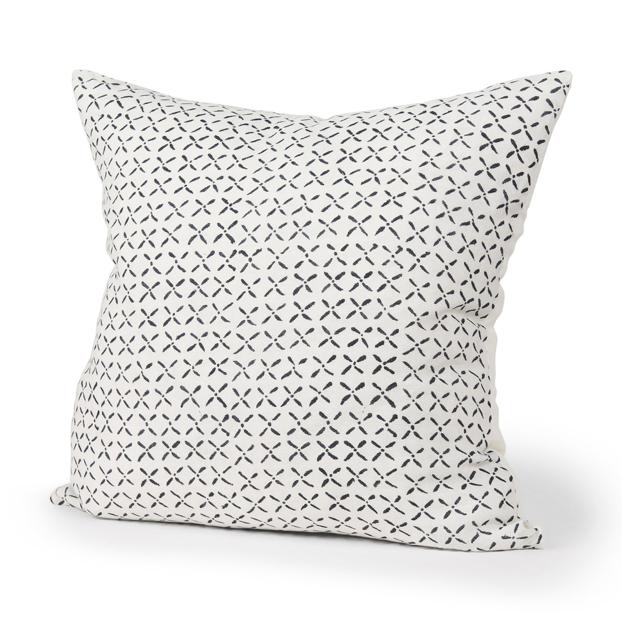 Jayden Cream w/ Black Print Linen Square Decorative Pillow Cover from Mercana - Luna Furniture