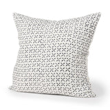 Jayden Cream w/ Black Print Linen Square Decorative Pillow Cover from Mercana - Luna Furniture
