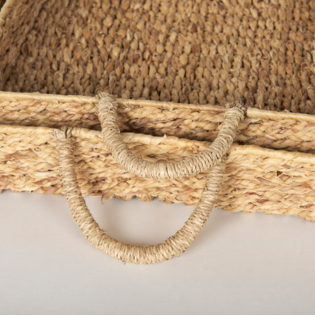 Hona Set of 2 Large Recatangular Nesting Water Hyacinth Trays from Mercana - Luna Furniture