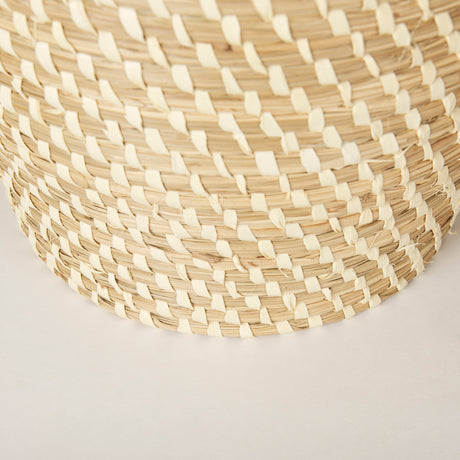 Kalopa Set of 2 Seagrass Floor Baskets w/ Flat Handled Lid from Mercana - Luna Furniture
