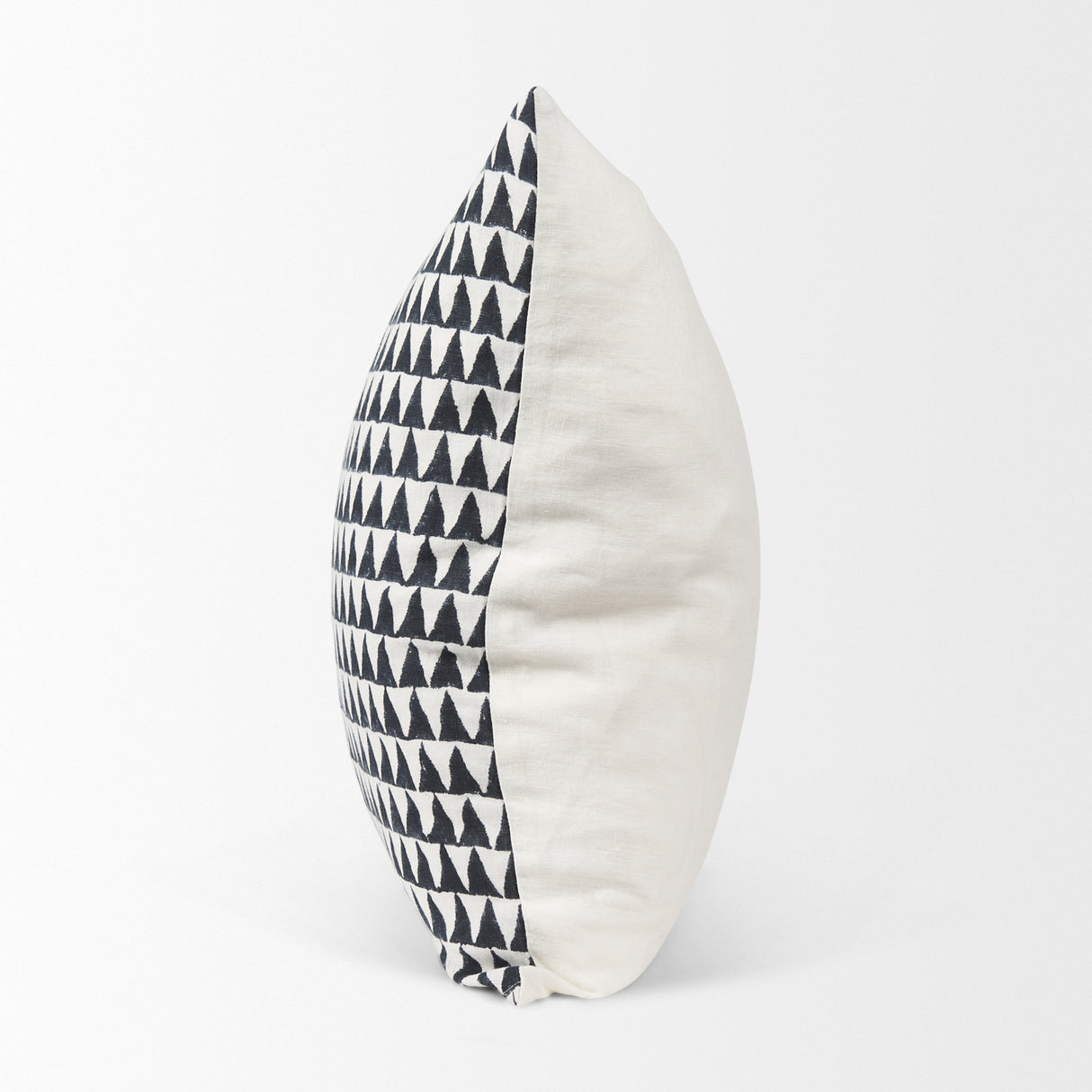 Jolie Cream w/ Black Print Linen Square Decorative Pillow Cover from Mercana - Luna Furniture
