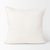 Jayden Cream w/ Merlot Print Linen Square Decorative Pillow Cover from Mercana - Luna Furniture
