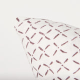 Jayden Cream w/ Merlot Print Linen Square Decorative Pillow Cover from Mercana - Luna Furniture