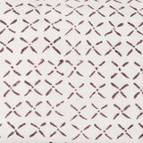 Jayden Cream w/ Merlot Print Linen Square Decorative Pillow Cover from Mercana - Luna Furniture